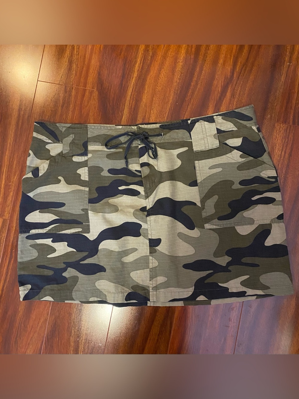 Younique Camo Print Mini Skirt in Olive, Black, and Tan plus 13